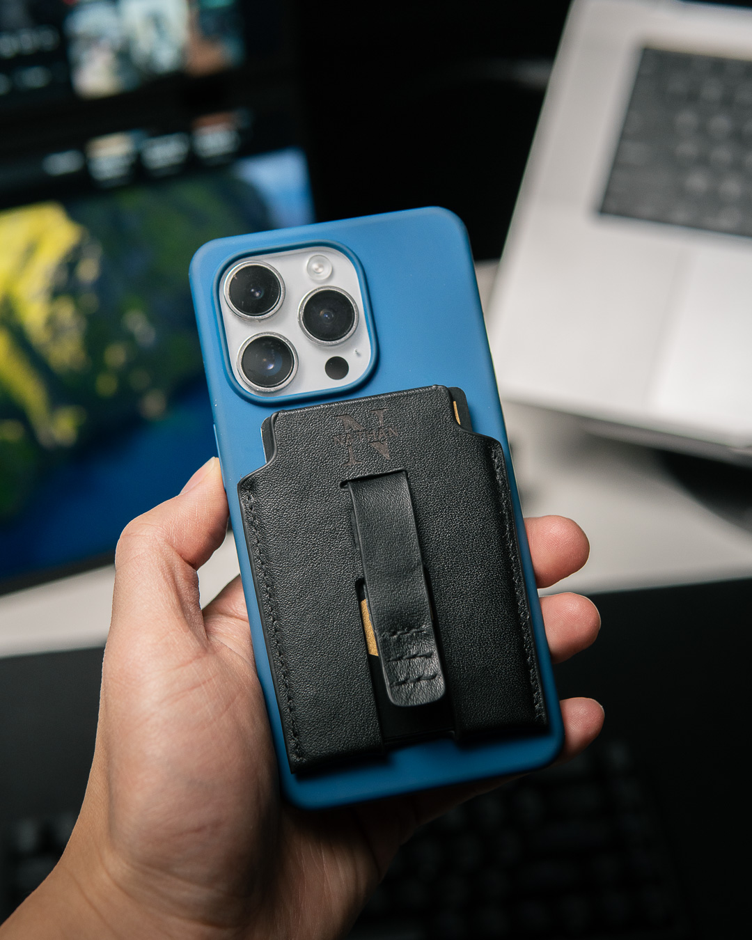 Tech product photography detail shot